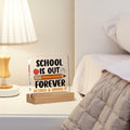 AKFVNSFK Teacher Retirement Gifts Desk Sign Plaque Multicolour Acrylic by Deal US