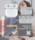 Seltureone AirPods 4 Case Soft Silicone Shockproof Keychain Midnight Blue by Deal US
