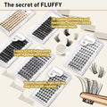 Lash Clusters B03 D Curl 18mm DIY Wispy Volume Eyelash Extensions 72pcs by Deal US