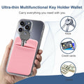 KARENSKEYS 2PCS Key Sleeve Stretchy Keys Organizer Slim Card Holder Pink by Deal US