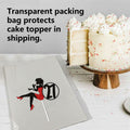 HEYUWING Red Silhouette Glitter Lipstick 33 Girl Cake Topper Picks Paper by Deal US