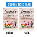 ZQLFDGD FANDEER Grandma's Garden Outdoor Flag 12x18in Double Sided Nylon by Deal US