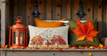 FELENIW Happy Fall Y’all Autumn Maple Leaf Lumbar Pillow Cover 12x20 by Deal US