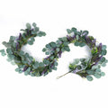 Chiyinbao 6FT Purple Flower Garland Artificial Eucalyptus Wedding Home Decor by Deal US