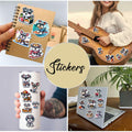 BIGZORO Schnauzer Dog Stickers Pack 50 PCS Waterproof Vinyl Decals by Deal US