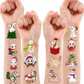 Christmas Temporary Tattoos Bunny Stickers 10 Sheets 100pcs Kids Party by Deal US