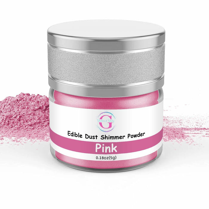Glitter & Glitz Edible Drink Glitter Luster Dust Pink 5g Cocktail Baking by Deal US