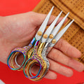 ABAJI Mini Scissors Stainless Steel Blade Metal Handle 2 Pack Office Craft by Deal US