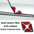 Carbon Fiber Car Door Corner Anti-Collision Strips 2 Pack for Mustang Mach-E by Deal US