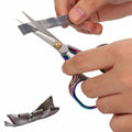 ABAJI Mini Scissors Stainless Steel Blade Metal Handle 2 Pack Office Craft by Deal US