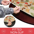 Covers For The Home Deluxe Elastic Edged Vinyl Fitted Table Cover Red Large by Deal US