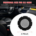 Dickno Car Cup Holder Inserts 2 Pack 2.75in Carbon Fiber Non Slip Silver by Deal US