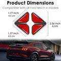 Carbon Fiber Car Door Corner Anti-Collision Strips 2 Pack for Mustang Mach-E by Deal US
