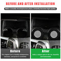 Dickno Car Cup Holder Inserts 2 Pack 2.75in Carbon Fiber Non Slip Silver by Deal US