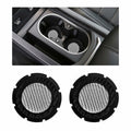 Dickno Car Cup Holder Inserts 2 Pack 2.75in Carbon Fiber Non Slip Silver by Deal US