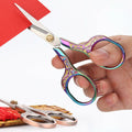 ABAJI Mini Scissors Stainless Steel Blade Metal Handle 2 Pack Office Craft by Deal US