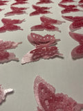 Unbranded x24 3D Double Shad Edible Wafer Butterflies for Cake Cupcakes by Deal US