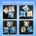 QOIUSO Christmas Cookie Bags 4x4 Inch Snowflake Design 100 Pcs Plastic by Deal US