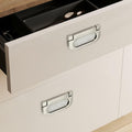 Evionlin Flush Pull Handles 2 Pack Black Recessed Drawer Cabinet Pulls by Deal US