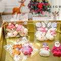 QOIUSO Christmas Cookie Bags 4x4 Inch Snowflake Design 100 Pcs Plastic by Deal US