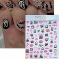 Halloween 5D Nail Art Decals Spider Web Ghost 3D Self Adhesive 2 Sheets by Deal US
