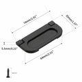 Evionlin Flush Pull Handles 2 Pack Black Recessed Drawer Cabinet Pulls by Deal US