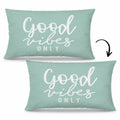 Mingnei Motivational Quote Green Flannel Throw Pillow Cover 12x20 by Deal US