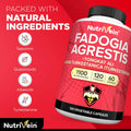 BestBy10/25 Nutrivein Fadogia Agrestis Tongkat Ali Turkesterone 1100mg 120 Caps by Deal US