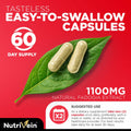 BestBy10/25 Nutrivein Fadogia Agrestis Tongkat Ali Turkesterone 1100mg 120 Caps by Deal US