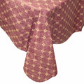 Flannel Backed Vinyl Tablecloth 60x120 Oblong Diamond Rust Pattern by Deal US