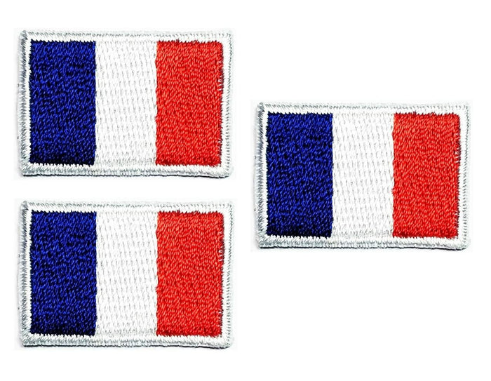 Truly Mini France Flag Embroidered Patch Sew On Applique 0.6x1.1 Inch by Deal US