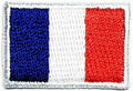 Truly Mini France Flag Embroidered Patch Sew On Applique 0.6x1.1 Inch by Deal US