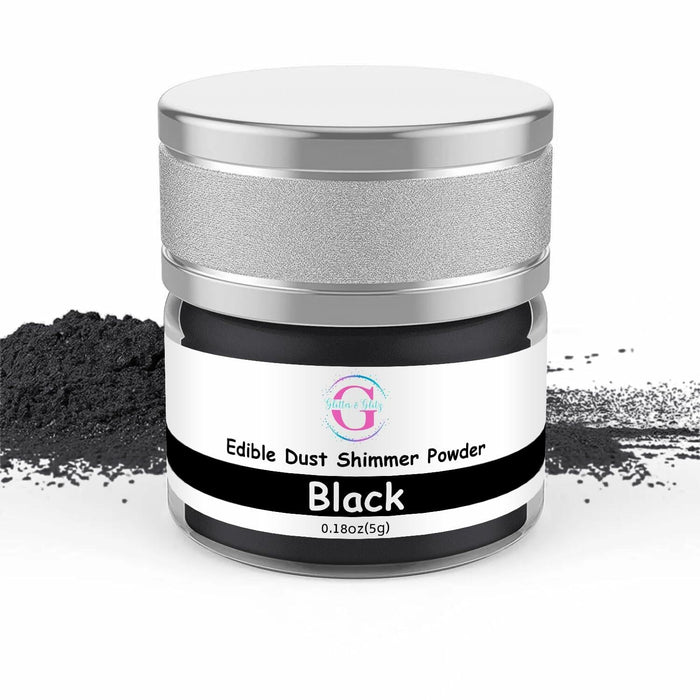 Glitter & Glitz Edible Drink Glitter Luster Dust Black 5g Cocktails Baking by Deal US