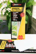 Insectifuge 40Pcs White Indoor Sticky Fruit Fly Traps Window Strips by Deal US