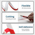 Flexible Quarter Round Molding Peel Stick Rubber Trim Bathtub 118in by Deal US