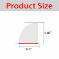 Risunpet Flexible Rubber Quarter Round Molding Peel & Stick Bathtub Trim 155in by Deal US