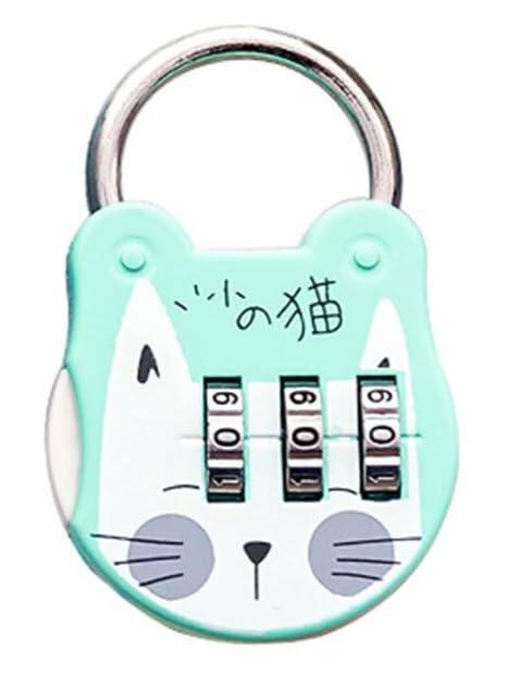WsjiaboFux Green 3-Digit Combination Padlock Stainless Steel High Strength by Deal US