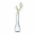Glass Vase 8.6in Ribbed Design Wedding Centerpiece Floating Candle Gray by Deal US