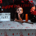 Newwiee Halloween Bloody Tablecloth Blood Handprint Zombie Decor 102x51in by Deal US