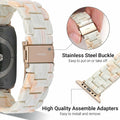 MAIRUI Resin Watch Band Compatible Apple Watch 38-41mm Series 1-9 Marble by Deal US