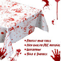 Newwiee Halloween Bloody Tablecloth Blood Handprint Zombie Decor 102x51in by Deal US