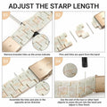 MAIRUI Resin Watch Band Compatible Apple Watch 38-41mm Series 1-9 Marble by Deal US