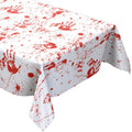 Newwiee Halloween Bloody Tablecloth Blood Handprint Zombie Decor 102x51in by Deal US