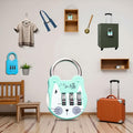 WsjiaboFux Green 3-Digit Combination Padlock Stainless Steel High Strength by Deal US