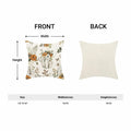 CXMEIFLY Fall Decor Pillow Covers Set of 2 18x18 Cream Pumpkin Floral by Deal US