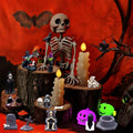 Halloween Mini Figurines 32 Pcs Resin Ornaments Miniature Garden Decor by Deal US