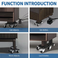 Heavy Duty Furniture Movers 4 Wheels 2000lbs Load Capacity Black Set by Deal US