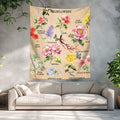 dueeia Vintage Floral Tapestry Wall Hanging 51.2x59.1 Polyester E by Deal US