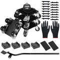 Heavy Duty Furniture Movers 4 Wheels 2000lbs Load Capacity Black Set by Deal US