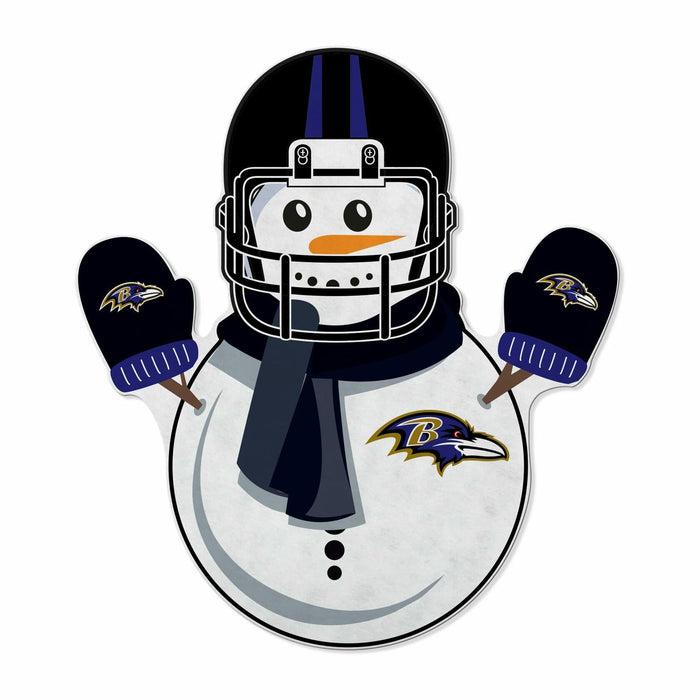 Rico Industries NFL Baltimore Ravens Snowman Shape Felt Pennant Decor by Deal US